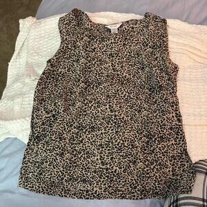 Talbots Animal Print Tank Top